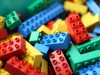 Nursery colourful lego pieces
